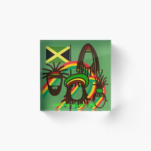 Jamaica-Jamaica-Jamaica- Acrylic Block