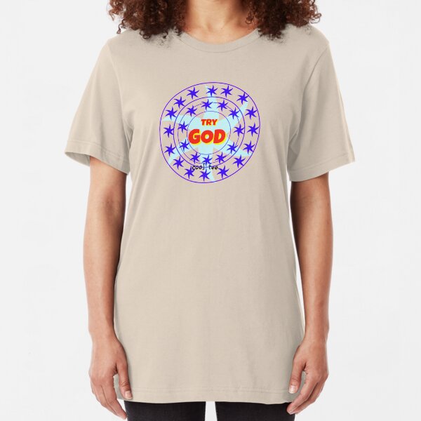 TRY GOD-TRY GOD Slim Fit T-Shirt