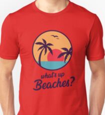 Was ist an den Stränden? Slim Fit T-Shirt
