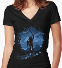 Lied der Stürme Tailliertes T-Shirt mit V-Ausschnitt