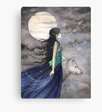 "Night of the Wolf" Gothic Fantasy Art by Molly Harrison Metallbild