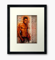 Fight Club - alternative art poster Framed Print