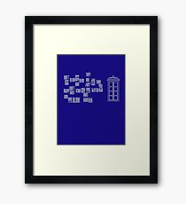 Don't Blink - Twisted Type (version 2) Framed Print