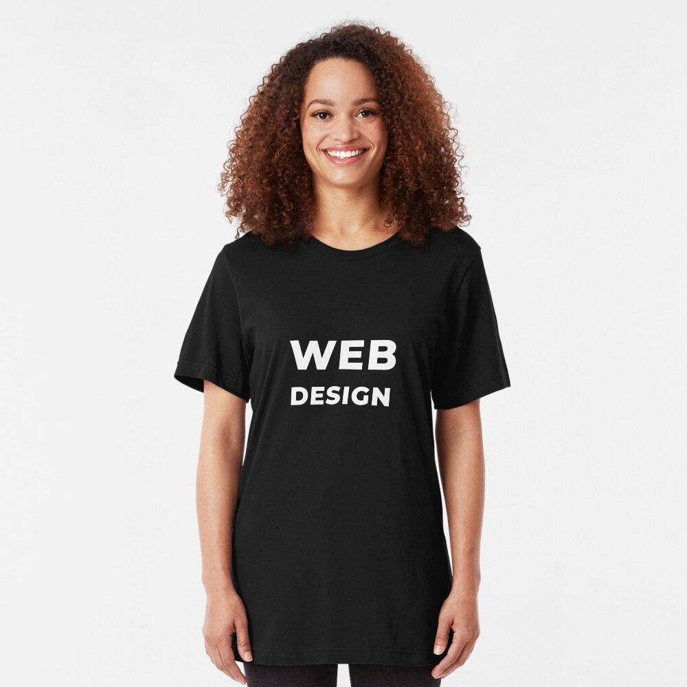 Web Design Slim Fit T-Shirt