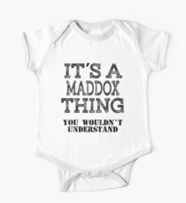Its A MADDOX Thing Funny Cute Gift T Shirt Family Reunion Party Matching One Piece - Short Sleeve