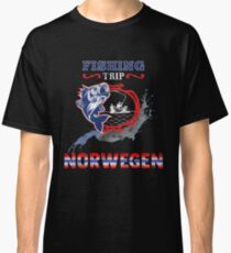 Norwegen Angler Design Fishing Trip Classic T-Shirt