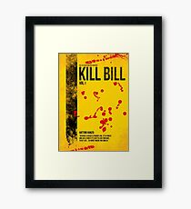Kill Bill - Vol. I minimal movie poster Framed Print