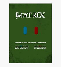 Matrix - minimal movie poster Photographic Print