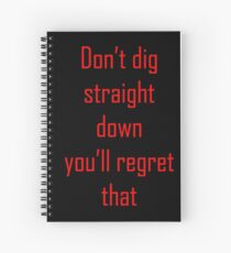Minecraft Saying Spiral Notebook