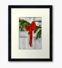 Christmas - Ribbon Framed Print