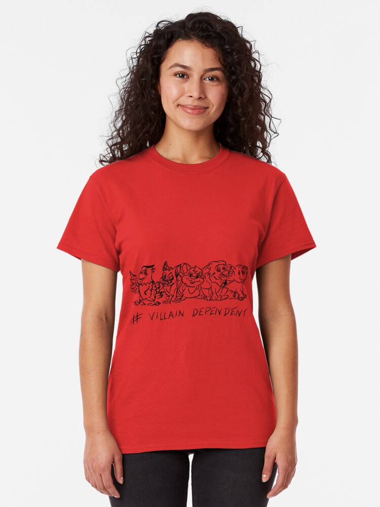 Alternate view of Villain Dependent Poker WHT Classic T-Shirt