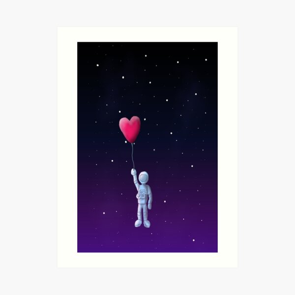 Love to the moon and back Art Print