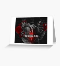 Will You Cross the Line Greeting Card
