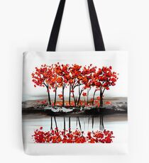 Red Blossom Tote Bag