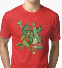 treecko's family Tri-blend T-Shirt