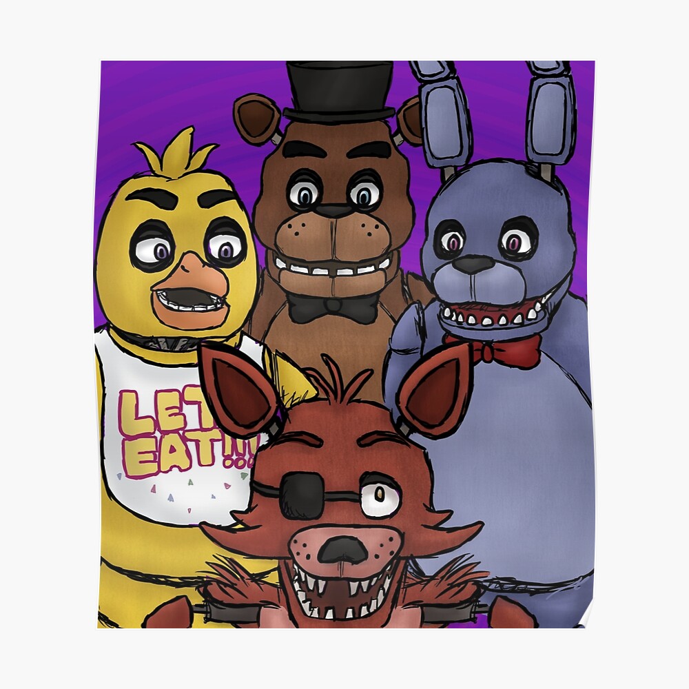 "FNAF 1" Poster by AngrySlowpoke | Redbubble