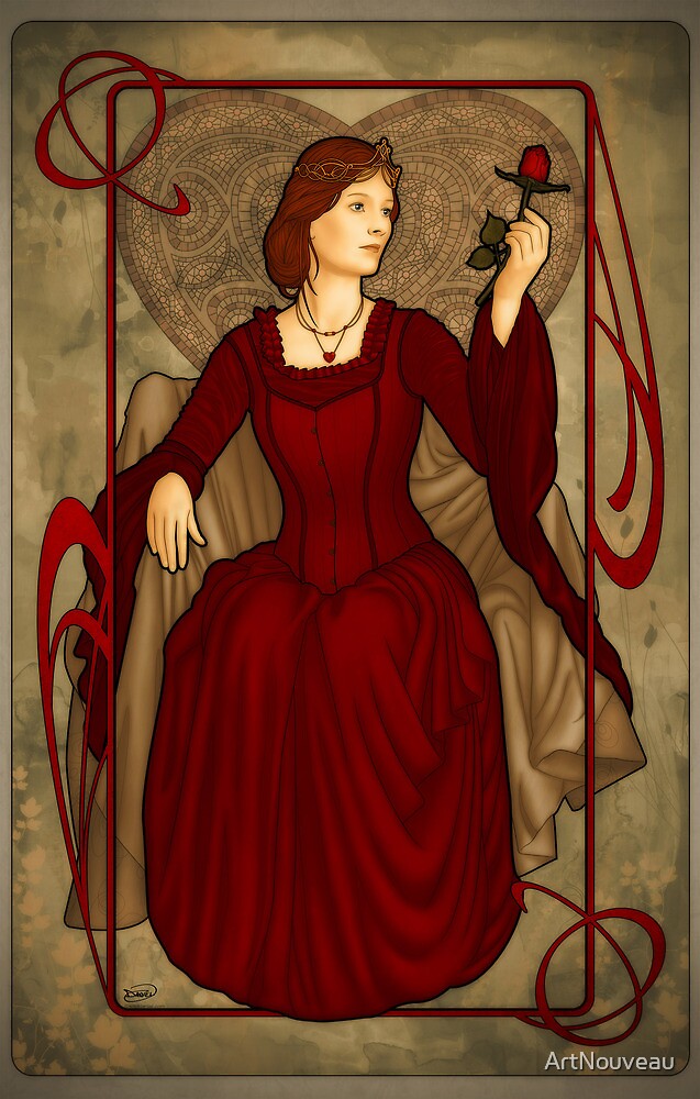 Queen of Hearts by ArtNouveau