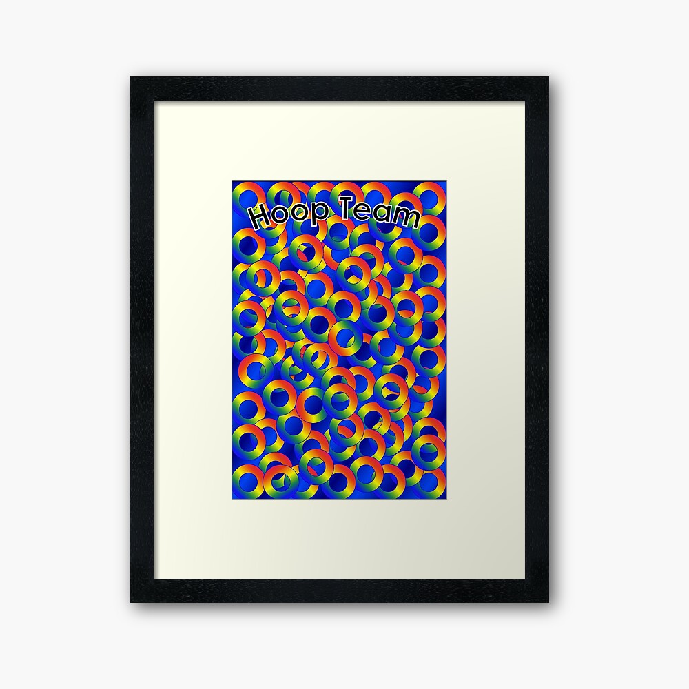Hoop Team Framed Art Print