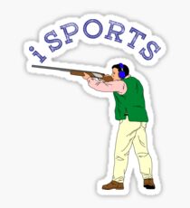 Sports, action, moving, shooting Sticker