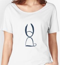 Geometrisches Häschen - Gliederung Baggyfit T-Shirt