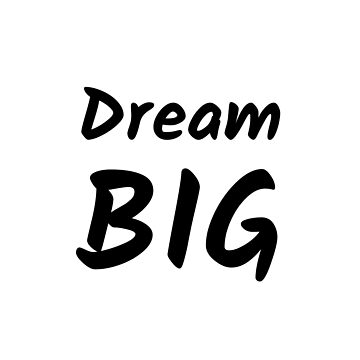 Artwork thumbnail, Dream Big (Inverted) by inspire-gifts
