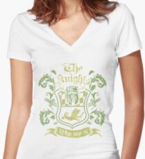 We Are The Knights Who Say Ni! Women's Fitted V-Neck T-Shirt
