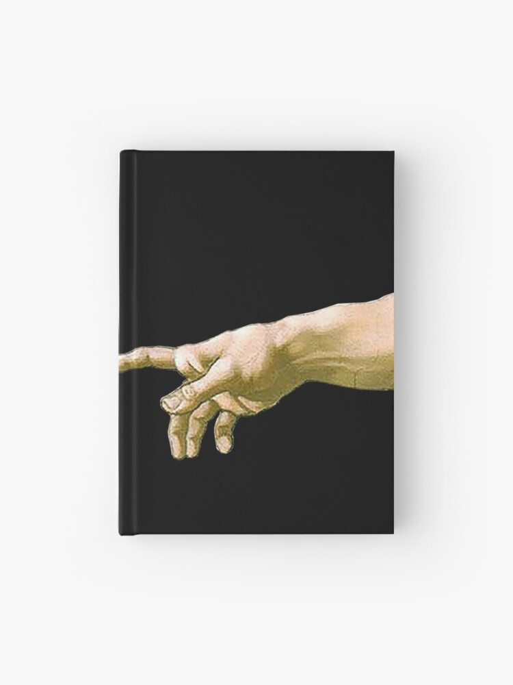 Touch Of God Sticker The Creation Of Adam Close Up Michelangelo 1510 Genesis Ceiling Sistine Chapel Rome Hardcover Journal