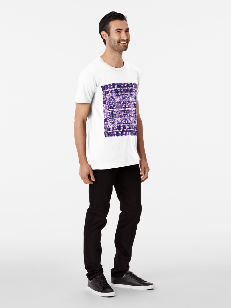 Alternate view of Tie-Dye Spiral Shibori Premium T-Shirt