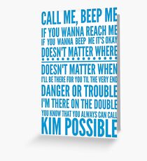 Call me, beep me Greeting Card