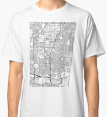 Fort Lauderdale map poster print wall art, Florida gift printable, Home and Nursery, Modern map decor for office, Map Art, Map Gifts Classic T-Shirt