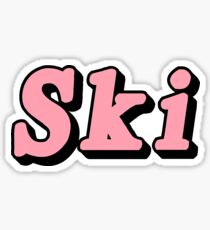 Skiing Sticker