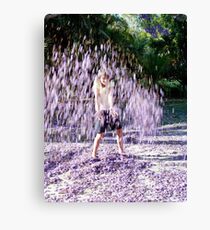 Jacaranda girl. Canvas Print