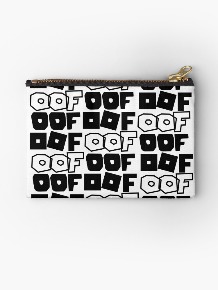 Roblox Oof Print Zipper Pouch By Fortnitegear Redbubble - roblox oof print zipper pouch