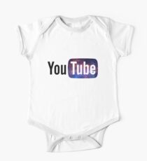 Kosmisches YouTube Logo Baby Body Kurzarm