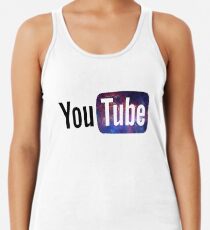 Kosmisches YouTube Logo Tanktop für Frauen