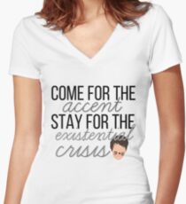 Dan Howell Women's Fitted V-Neck T-Shirt