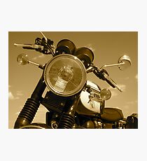 Triumph Bonneville T100: Headlight Photographic Print
