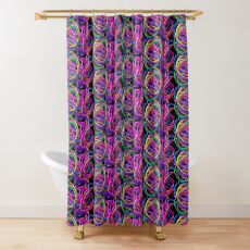 Elastic Orchestra Shower Curtain