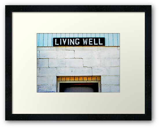 "Living Well is the Best Revenge" Framed Prints by Lynne Prestebak