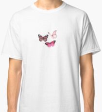 Pink Butterfly stickers *aesthetic* Classic T-Shirt