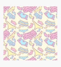 Underwear seamless pattern with other pants and socks. For web design and other Photographic Print