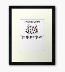 Lucky Gaming Pants Framed Print