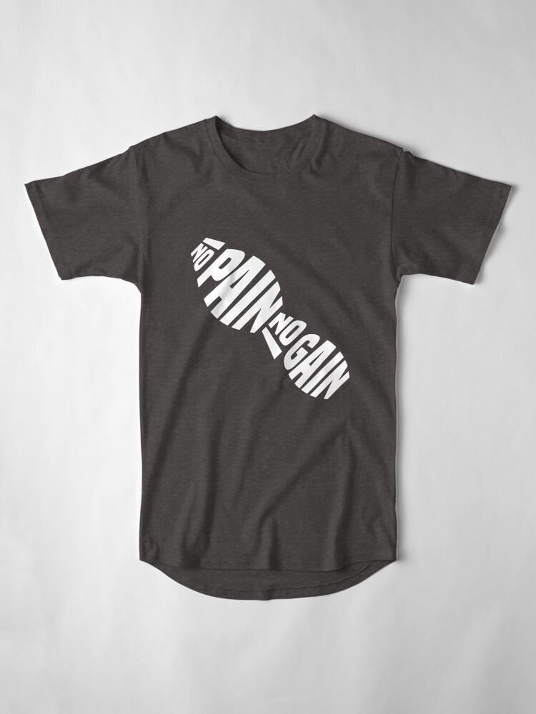 T-shirt long ''NO PAIN NO GAIN' : autre vue