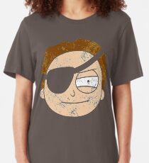 Vintage Evil Morty Slim Fit T-Shirt