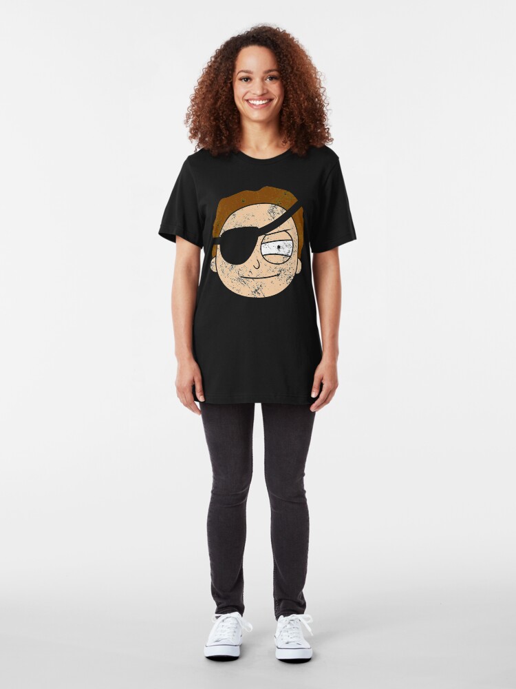 Alternate view of Vintage Evil Morty Slim Fit T-Shirt