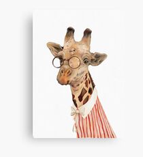 Lady Giraffe Canvas Print