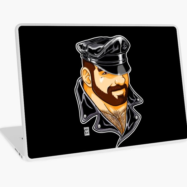 ADAM LIKES LEATHER Laptop Skin