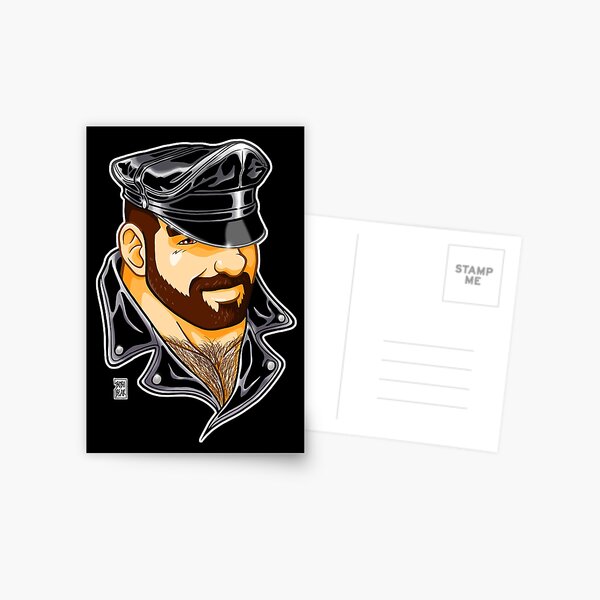 ADAM LIKES LEATHER Postcard