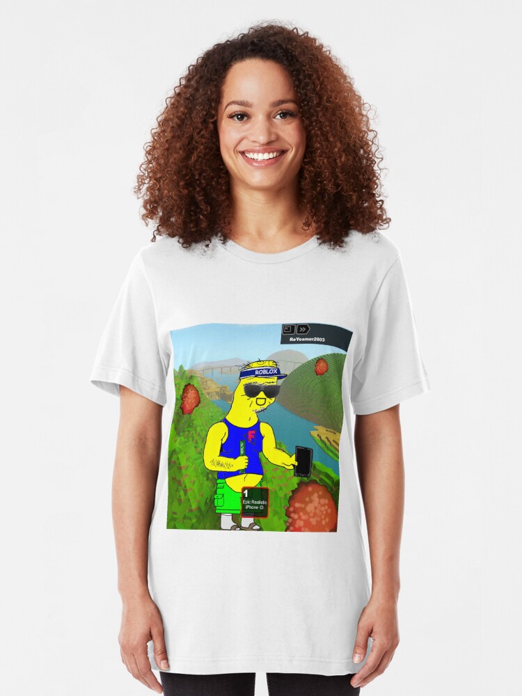 Roblox Boomer 2 Camiseta Ajustada - female roblox character