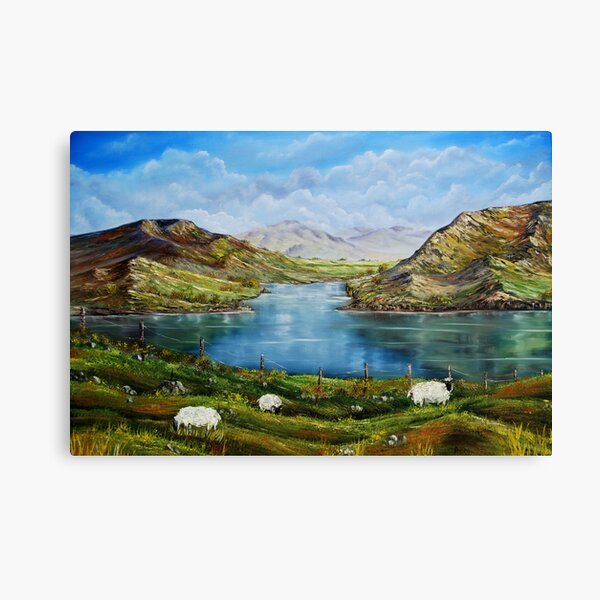 "Connemara Spring, Ireland" - oil painting Canvas Print